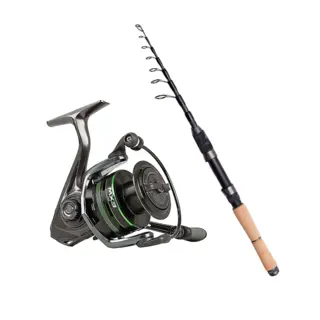 DAM Shadow Tele Minispin 8&#39; 7-20g Fiskeset med Mitchell MX3 Spin 1000 FD