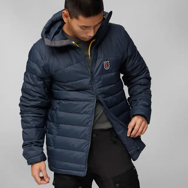 Fjällräven Expedition PD Hoodie Navy L Lett og fleksibel dunjakke med hette 