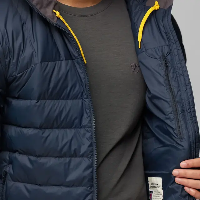 Fjällräven Expedition PD Hoodie Navy L Lett og fleksibel dunjakke med hette 
