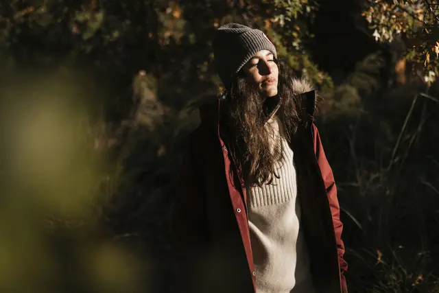 Fjällräven 1960 Logo Hat Black Behagelig strikkelue i lammeull 