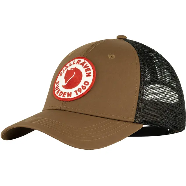 Fjällräven 1960 Logo Långtradarkeps L/XL Timber Brown komfortabel trucker caps 