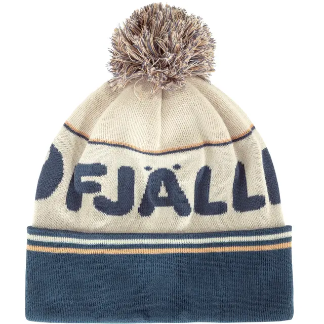 Fjällräven Fjällräven Pom Hat Myk strikkelue Chalk White-Indigo Blue 