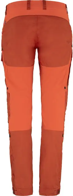 Fjällräven Keb Trousers Curved W 34/R Turbukse til dame i Cabin Red/Rowan Red 