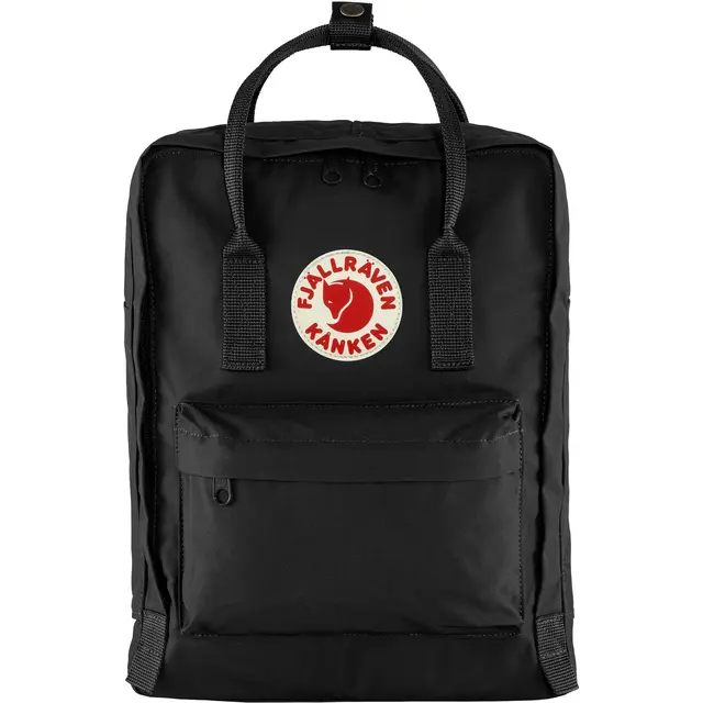 Fjällräven Kånken Black Klassisk slitesterk ryggsekk 