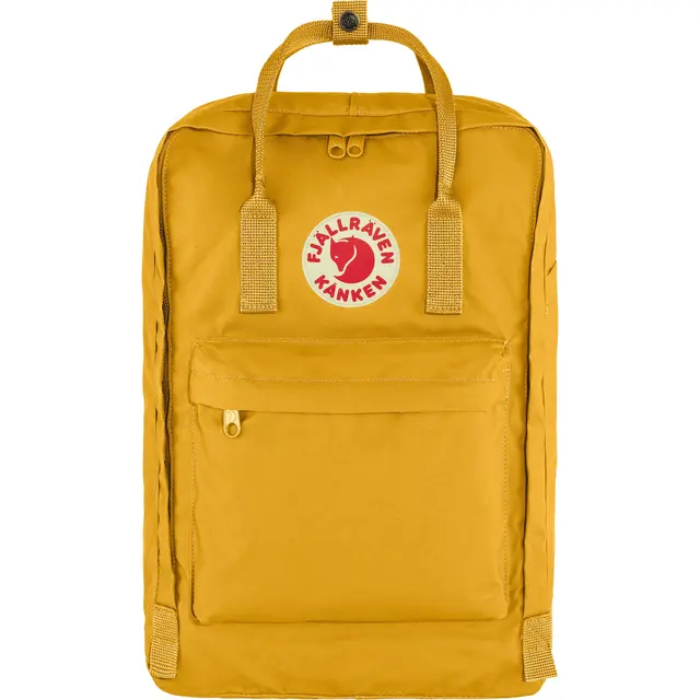 Fjällräven Kånken Laptop 17" Ochre Slitesterk ryggsekk med rom til laptop 