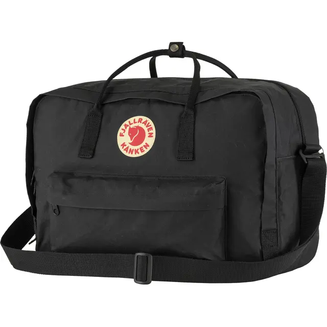 Fjällräven Kånken Weekender Black Slitester bag perfekt for helgeturer 