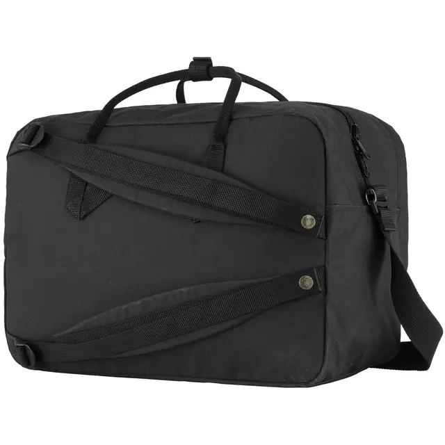 Fjällräven Kånken Weekender Black Slitester bag perfekt for helgeturer 