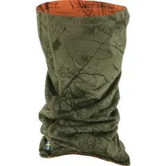 Fjällräven Lappland Neck Gaiter Camo Lett hals i Green Camo-Orange Multi Camo