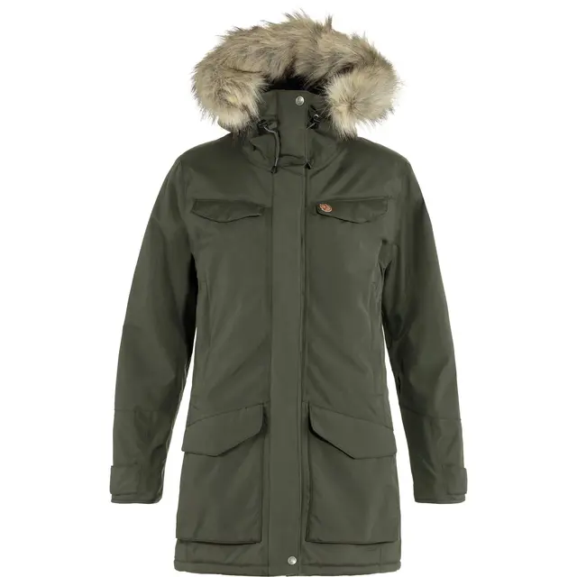 Fjällräven Nuuk Parka W Deep Forest L Komfortabel og varm parkas til dame 