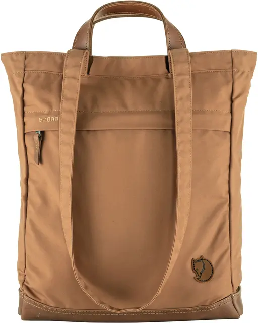 Fjällräven Totepack No. 2 Khaki Dust Praktisk slitesterk veske med skinnbunn 