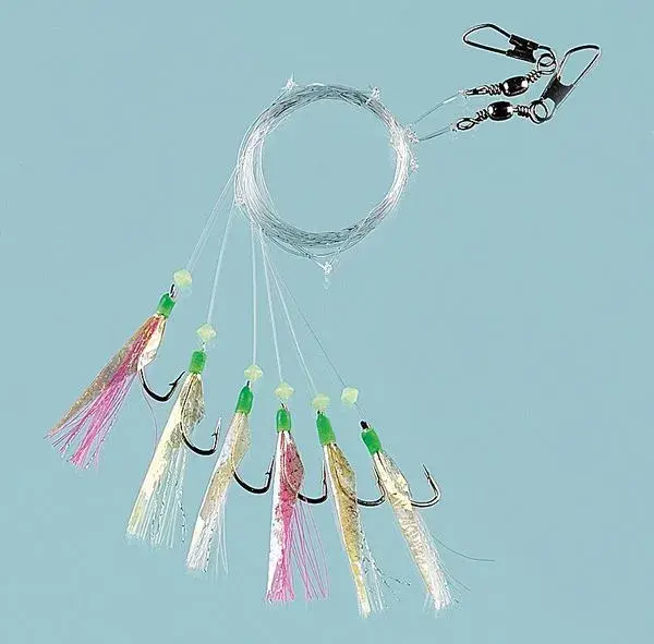 Fladen Sabiki häkla #4 m/6 krokar Micro-skin 