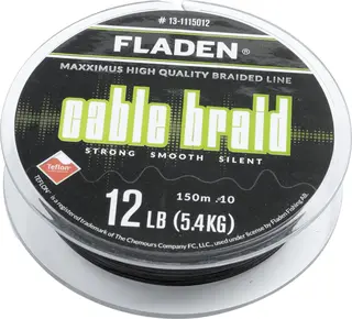 Maxximus Cable Braid Black 150m En extremt mjuk och stark lina!