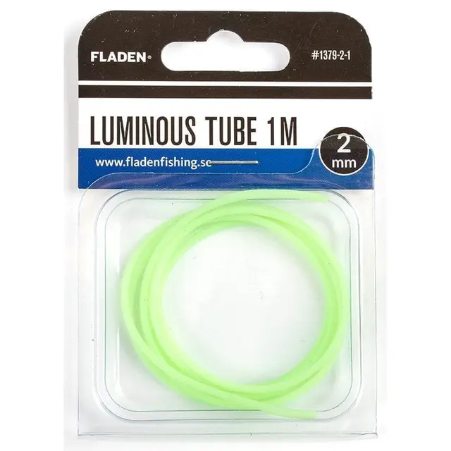 Fladen Luminous tube 1m Luminous 8mm 8mm Gummislang i självlysande färger 