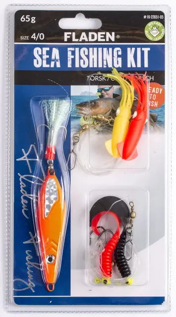 Fladen Cod Red 65g Ready-to-fish Färdigriggat och klart att användas 