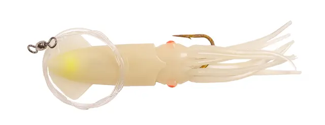 Fladen Large Lumi Rig Glow #8/0 Bläckfisk med 250lbs tafs och 8/0 krok 