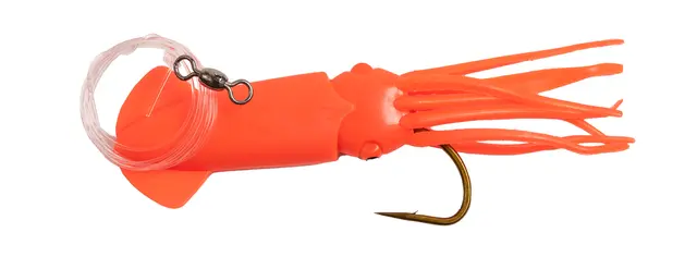 Fladen Large Lumi Rig Red #8/0 Bläckfisk med 250lbs tafs och 8/0 krok 