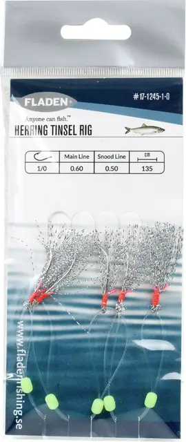 Fladen Herring Tinsel Rig Silver #1/0 