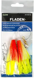 Fladen Glowing Squids Orange #4/0 0,60mm