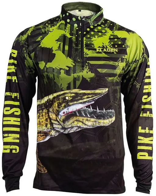 Fladen Pixel Pullover Pike S Långärmad tröja med halv dragkedja 