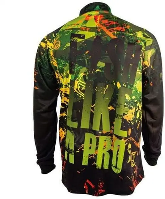 Fladen Pixel Pullover Perch S Långärmad tröja med halv dragkedja 