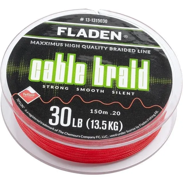 Maxximus Cable Braid Red 150m 0,20 mm En extremt mjuk och stark lina! 