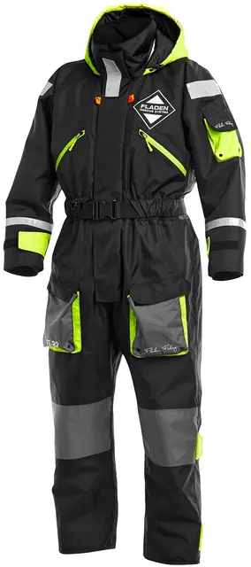 Fladen Flytoverall 845XB Sort S Fantastisk funktionalitet och kvalitet 