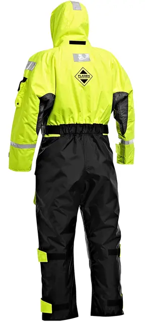 Fladen Flytoverall 845XY Sort/Gul W  S Modell anpassad för damer 