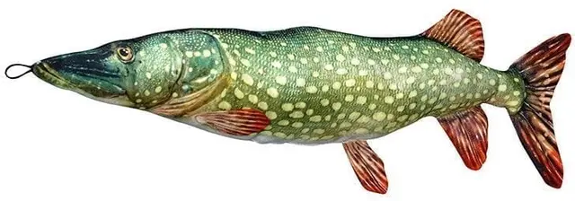 Fladen kosedyr Gjedde XL 150cm Herlige kosedyr for ekte fiskere 