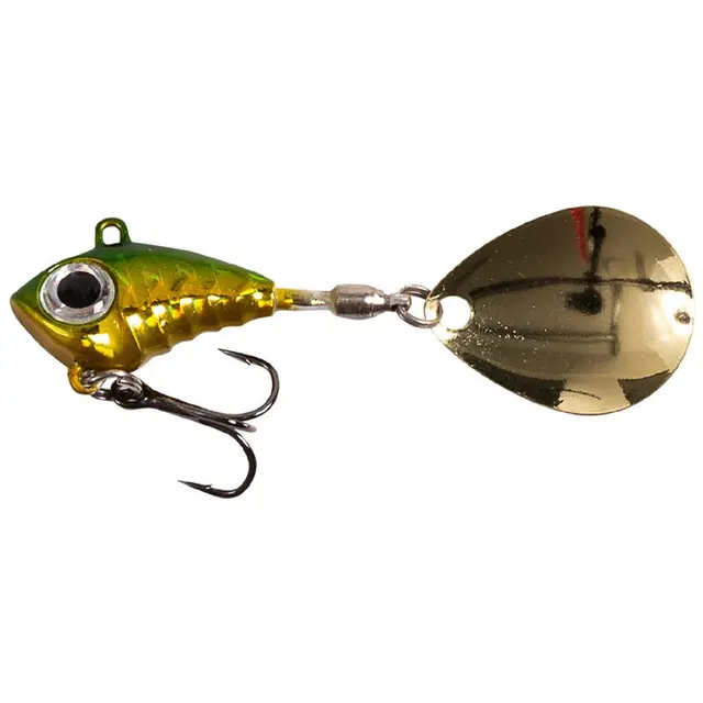 Fladen Conrad Vibra Tail Green/Gold 10g Effektiv och lättfiskad vibrationsbete 