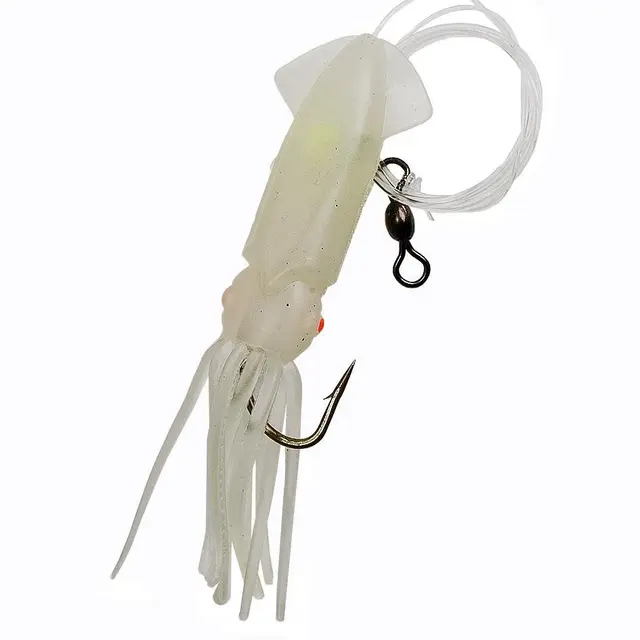 Fladen Large Lumi Rig Glow #8/0 Bläckfisk med 250lbs tafs och 8/0 krok 