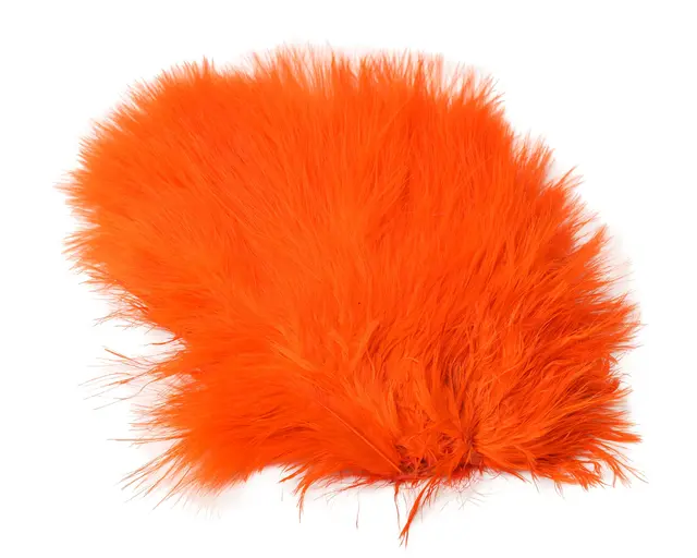 Whiting Super Bou Orange Högkvalitativa fjädrar för flugbindning 