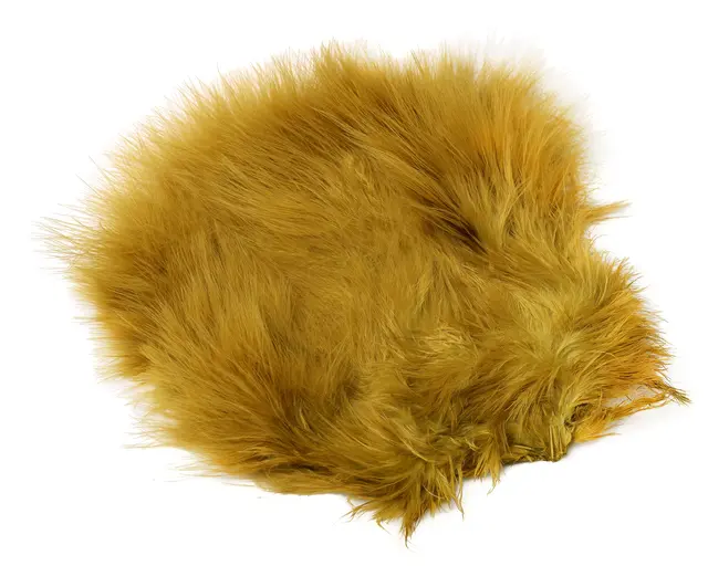 Whiting Super Bou Golden Olive Högkvalitativa fjädrar för flugbindning 