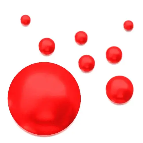 Articulated Beads - Fluo Salmon Red 6mm 