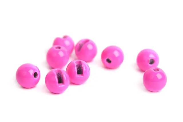 Flydressing Slotted Tungsten Beads 3mm Fluo Pink 