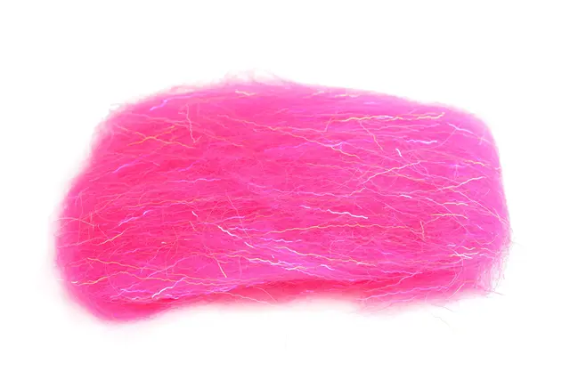 Flydressing Titan dubbing Fl Pink Långfiberdubbning med blixt 