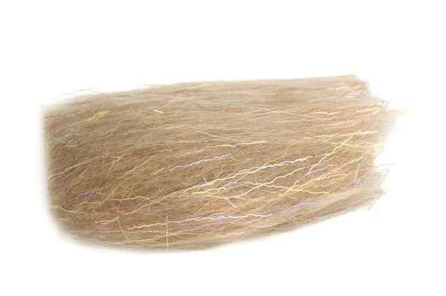 Flydressing Titan dubbing Tan Långfiberdubbning med blixt 