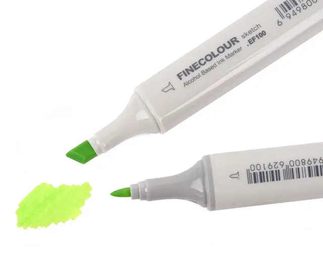 Flydressing Color Marker Fluo Green Vattenfast  penna till flugbindningen 
