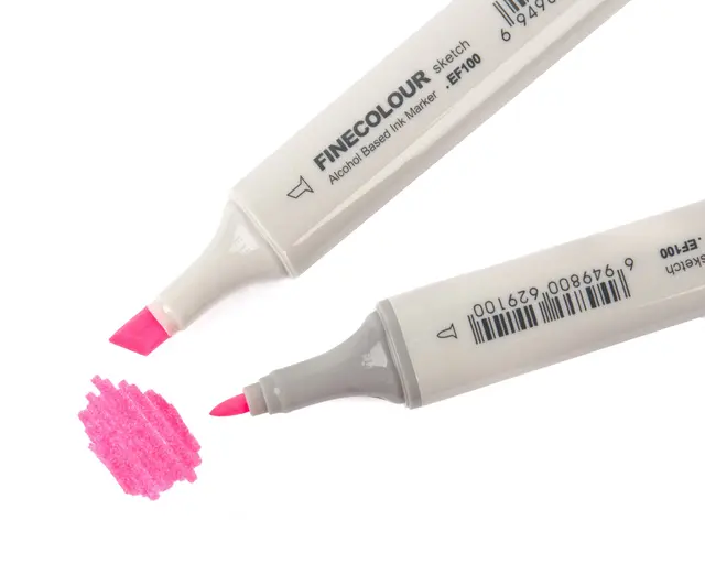 Flydressing Color Marker Fluo Pink Vattenfast  penna till flugbindningen 