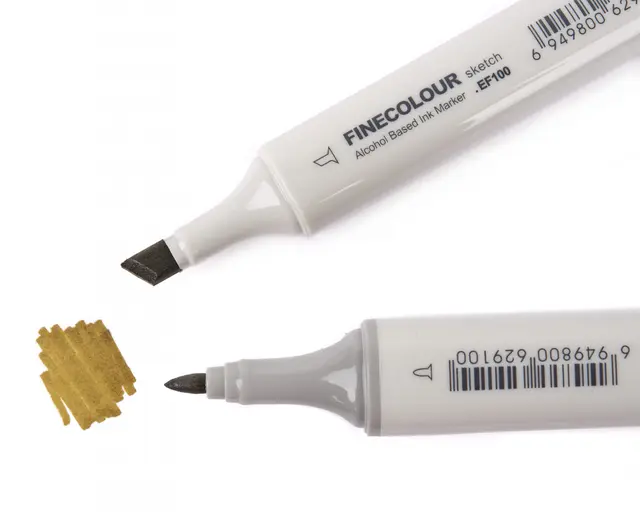 Flydressing Color Marker Olive Vattenfast  penna till flugbindningen 