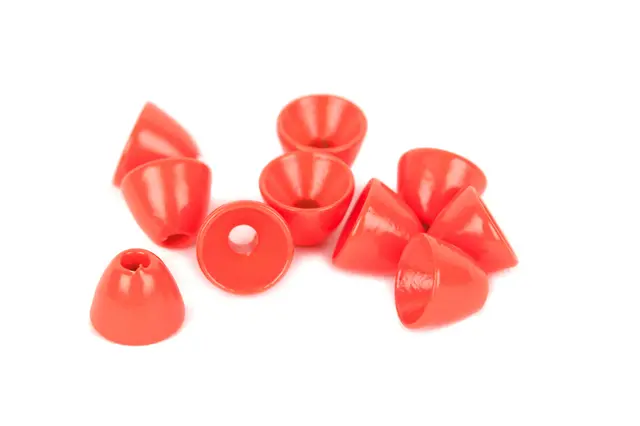 Flydressing Coneheads L Fluo Red 6,3mm 