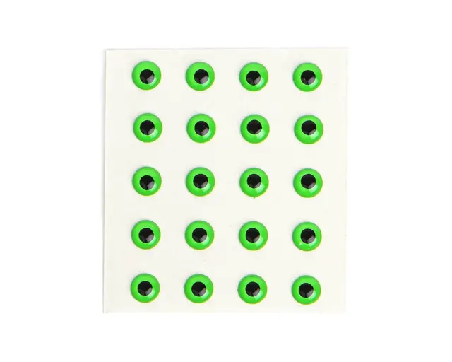 Flydressing Epoxy Eyes Fluo Green 4,8mm 