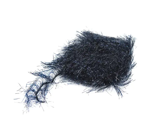 Hareline Polar Reflector Flash Chenille Black #11 