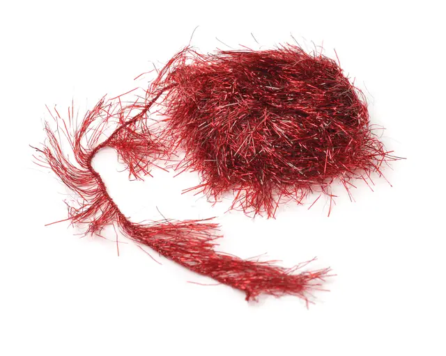 Hareline Polar Reflector Flash Chenille Blood Red #21 