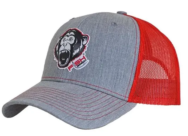Fish Monkey Scream'n Monkey Heather Grey/Red 