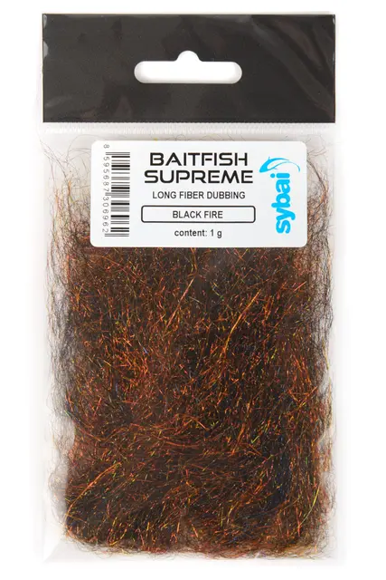 Sybai Baitfish Supereme Black Fire Superdubbning för fiskimitationer 