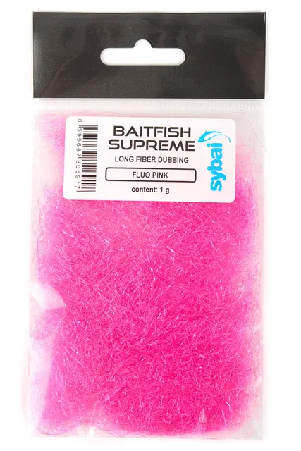 Sybai Baitfish Supereme Fluo Pink Superdubbning för fiskimitationer 