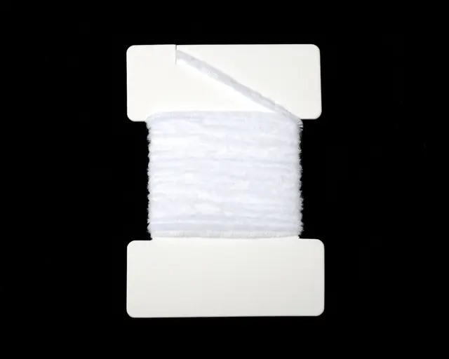 Textreme Round Chenille 2mm White Chenille av hög kvalitét 