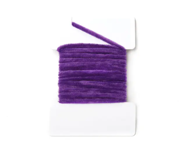 Textreme Round Chenille 2mm Purple Chenille av hög kvalitét 