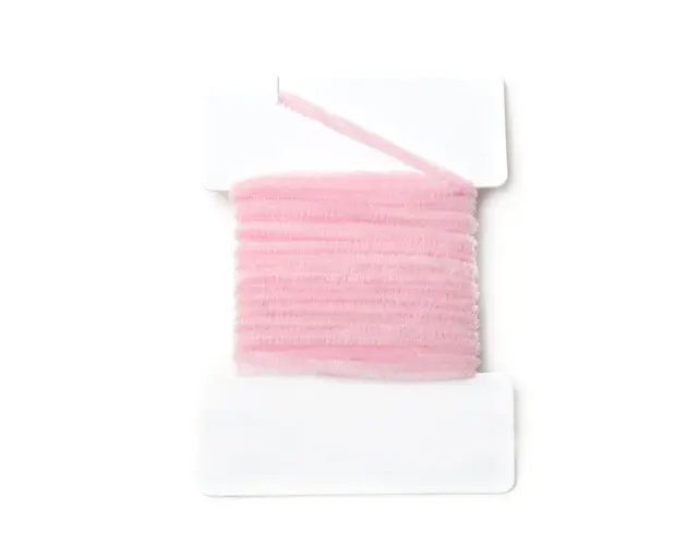Textreme Round Chenille 2mm Pink Chenille av hög kvalitét 