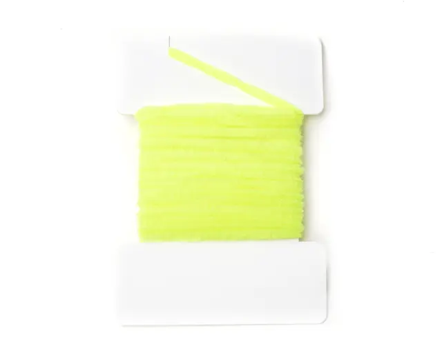 Textreme Round Chenille 2mm Fluo Yellow Chenille av hög kvalitét 
